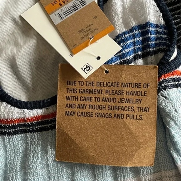 Rachel Roy | New Striped Textured Rib Knit Sleeveless Knee Length Dress, Small - Picture 7 of 8